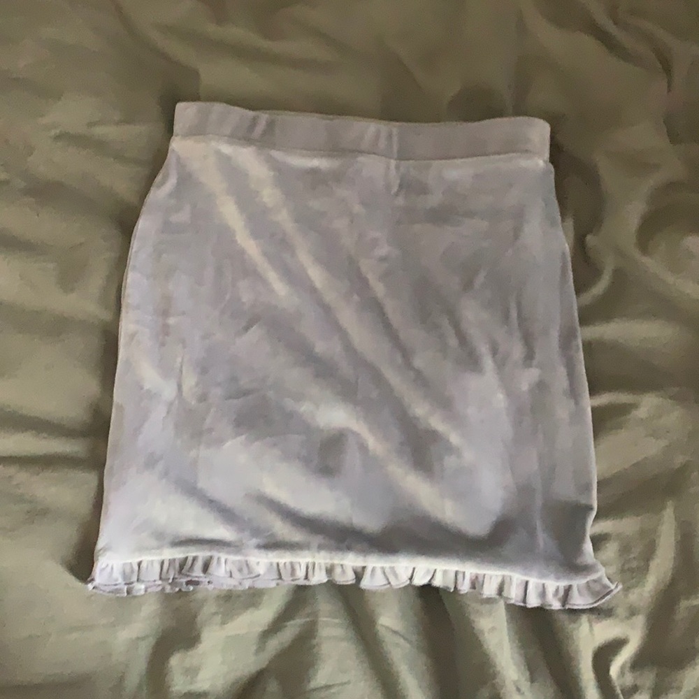 lavender velvet skirt